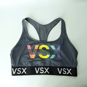 Victoria’s Secret VSX Sports Bra size L Rainbow Logo racer back large